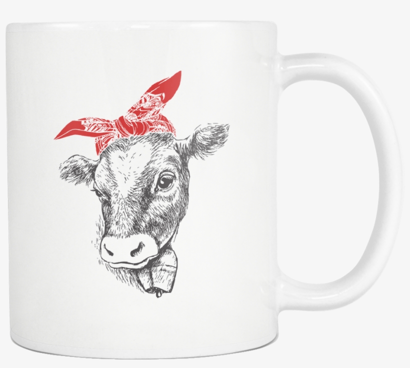 Cute Cow Mug - Cattle, transparent png download