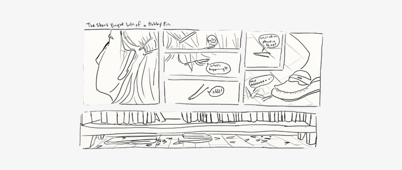 "bobby Pin" - Carly Maslowski - Sketch, transparent png download