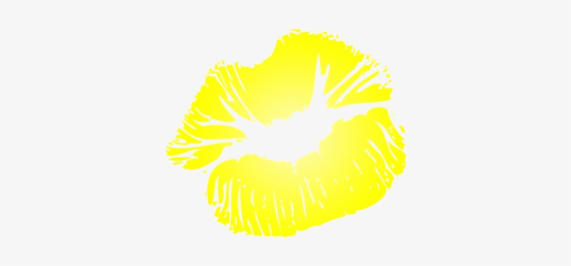 Big Yellow Lips Postcards Whee - Big White Lips Throw Pillow, transparent png download