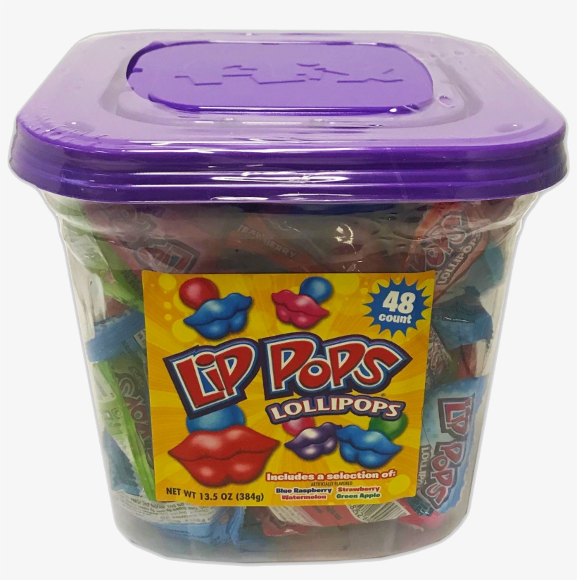 48ct Tub Of Mini Lip Pops - Lip Pops, transparent png download