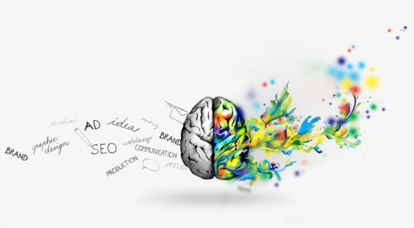 Graphics Design, Webdesign, Visual Identity, Clever - Creative Brain Png Transparent, transparent png download