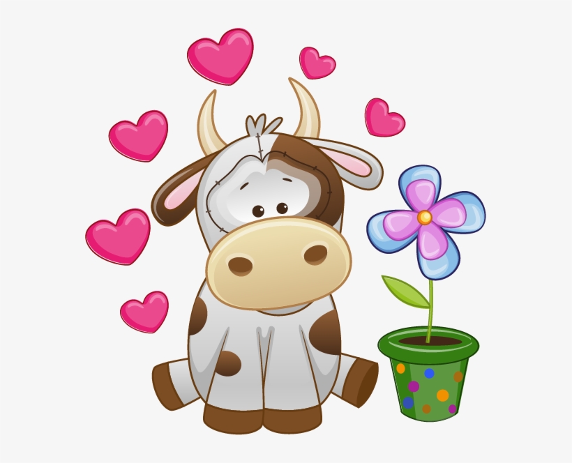 Фото, Автор Missis - Vaca Enamorada Dibujo, transparent png download