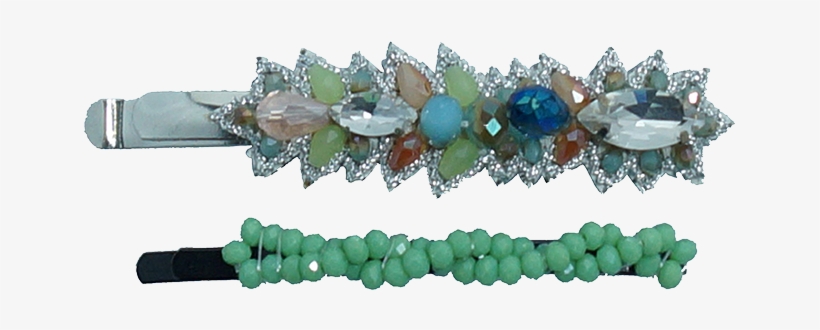 Pink Pewter Jeweled Bobby Pins - Laurel Bobby Pin, transparent png download