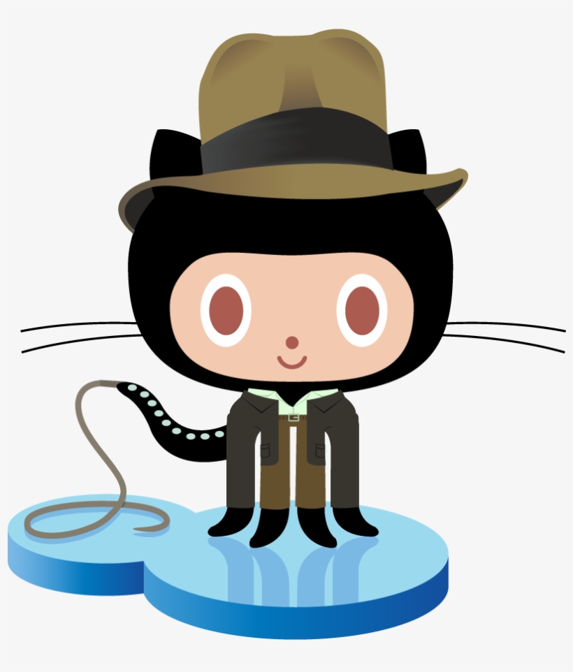 I've Been A Fan Of Indiana Jones And Github - Github Octocat, transparent png download