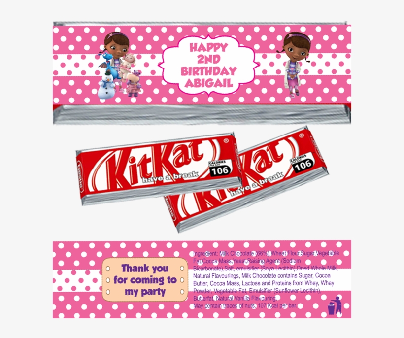 Doc Mcstuffins Kitkat Wrappers - Nestlé Nestle Kitkat Chunky Egg, transparent png download
