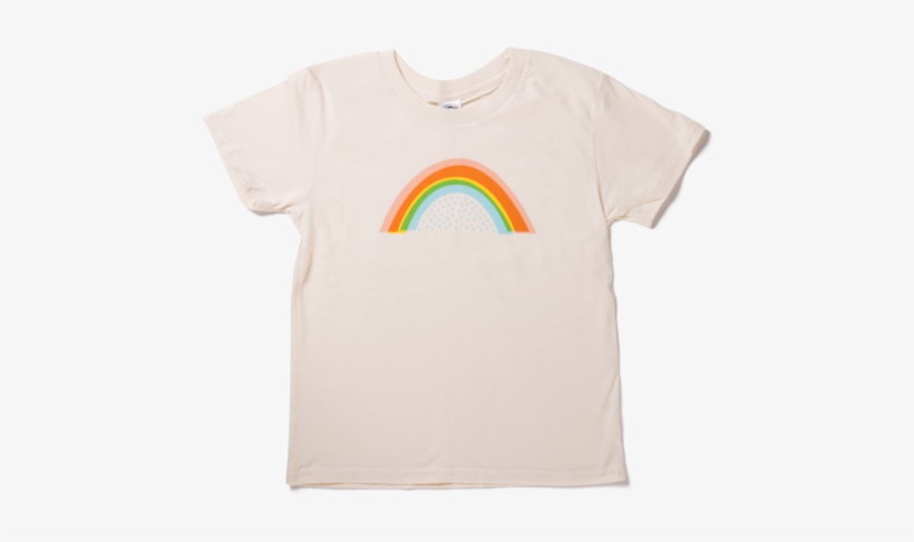 Rainy Rainbow Kids Tee - T-shirt, transparent png download