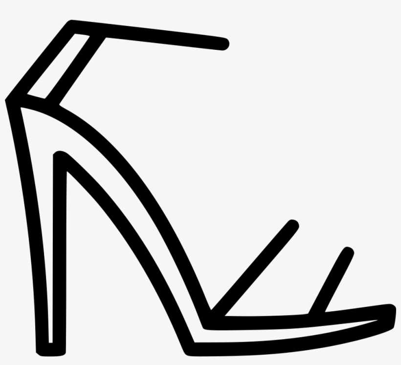 Sandal High Heels Footwear Fashion Shoe - High-heeled Shoe, transparent png download