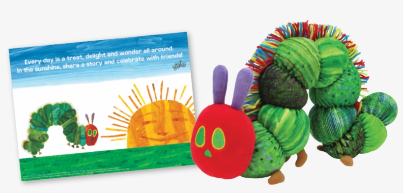 Very Hungry Caterpillar 50th Anniversary Plush & Print - Very Hungry Caterpillar 50th Anniversary, transparent png download