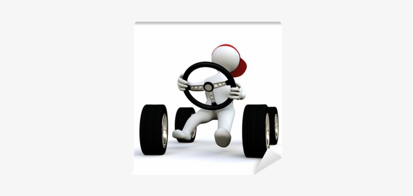 3d Man Car, transparent png download
