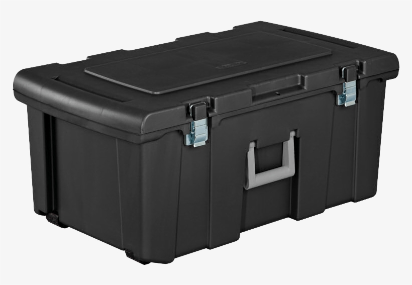 Trunk - Sterilite 16 Gallon Footlocker, Black 18429001, transparent png download