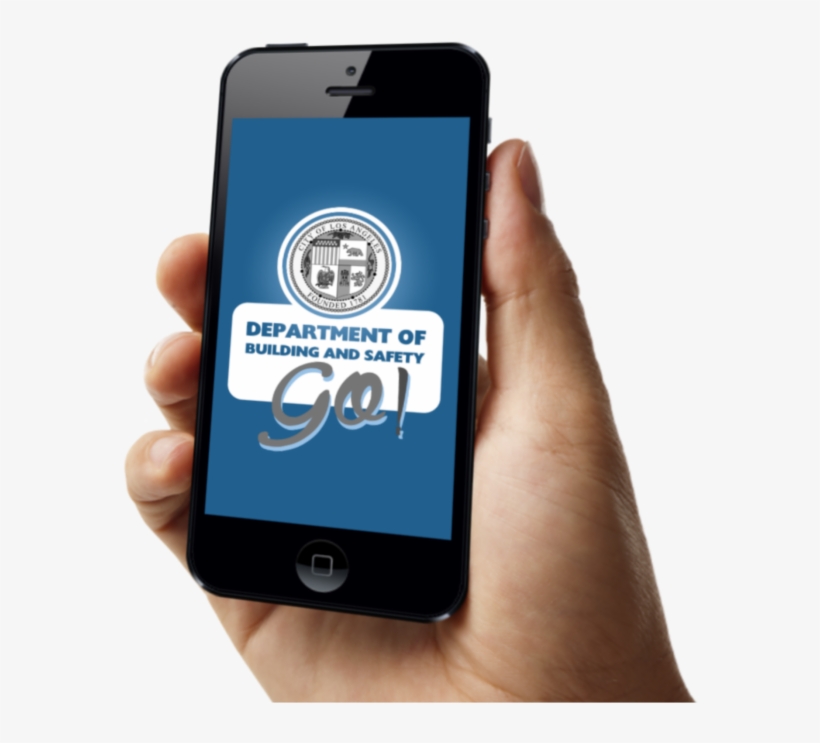 Hand With Mobile Phone - Los Angeles, transparent png download