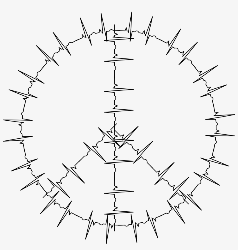 This Free Icons Png Design Of Ekg Peace Sign, transparent png download
