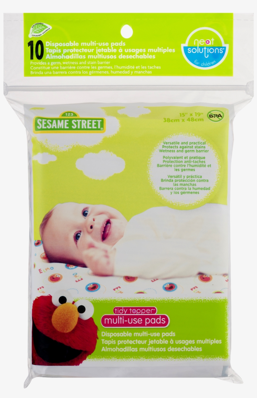Neat Solutions Sesame Street Multi-use Pads 10 Ct, transparent png download