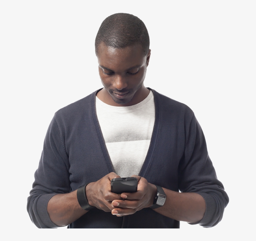 Empower Your Employees With Easy Access To Your Company - Man With Mobile Png, transparent png download