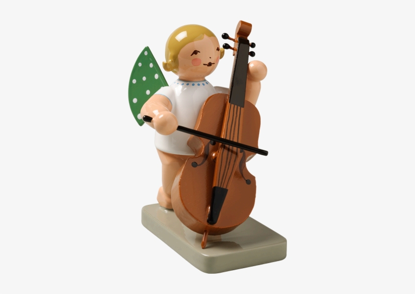 Angel Orchestra Musician With Double-bass - Wendt Und Kühn Engel Mit Kontrabass 650/7, transparent png download