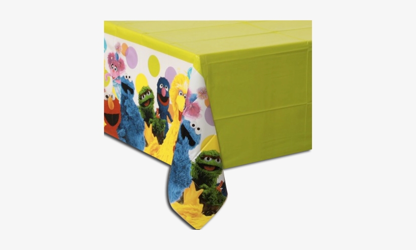 Sesame Street Table Cloth - Sesame Street Plastic Table Cover ~ Birthday Decorations, transparent png download
