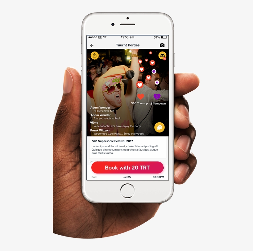 Earn Tokens For Hosting & Attending Events - Iphone, transparent png download