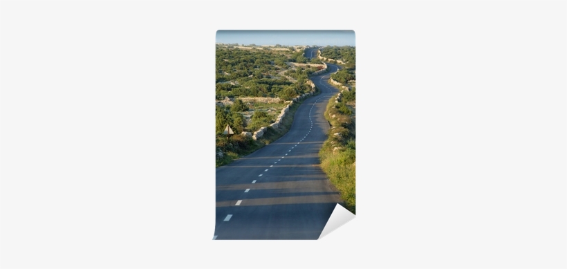 Asphalt Winding Road, Island Of Pag, Croatia - Croatia, transparent png download