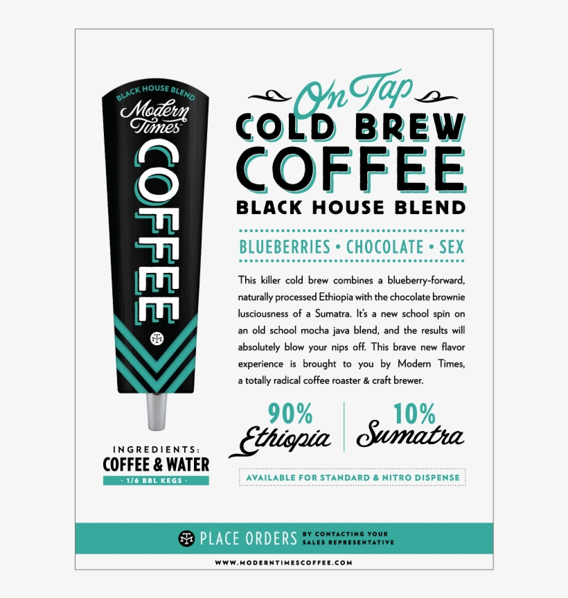 Bh Keggedcoldbrew Sellsheet Front - Cold Brew Sell Sheet, transparent png download