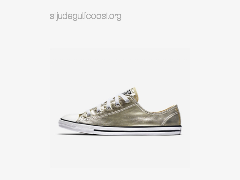 Online Shopping Converse Chuck Taylor All Star Lo Gold - Converse Chuck Taylor All Star Metallic Dainty Ox Low, transparent png download