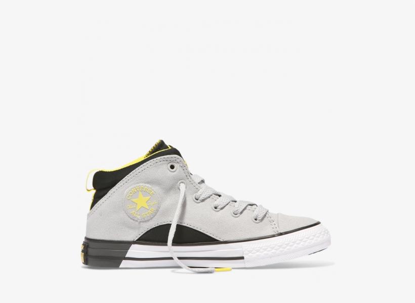 Chuck Taylor All Star Mid Ash Grey/black - Walking Shoe, transparent png download