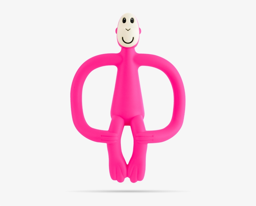 Pink Monkey Teething Toy - Matchstick Monkey Teether Pink, transparent png download