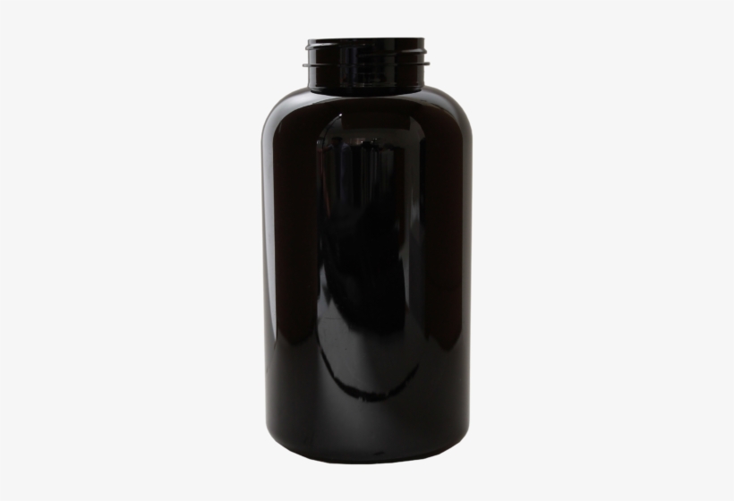 950 Cc Black Pet Wide Mouth Packer - Glass Bottle, transparent png download