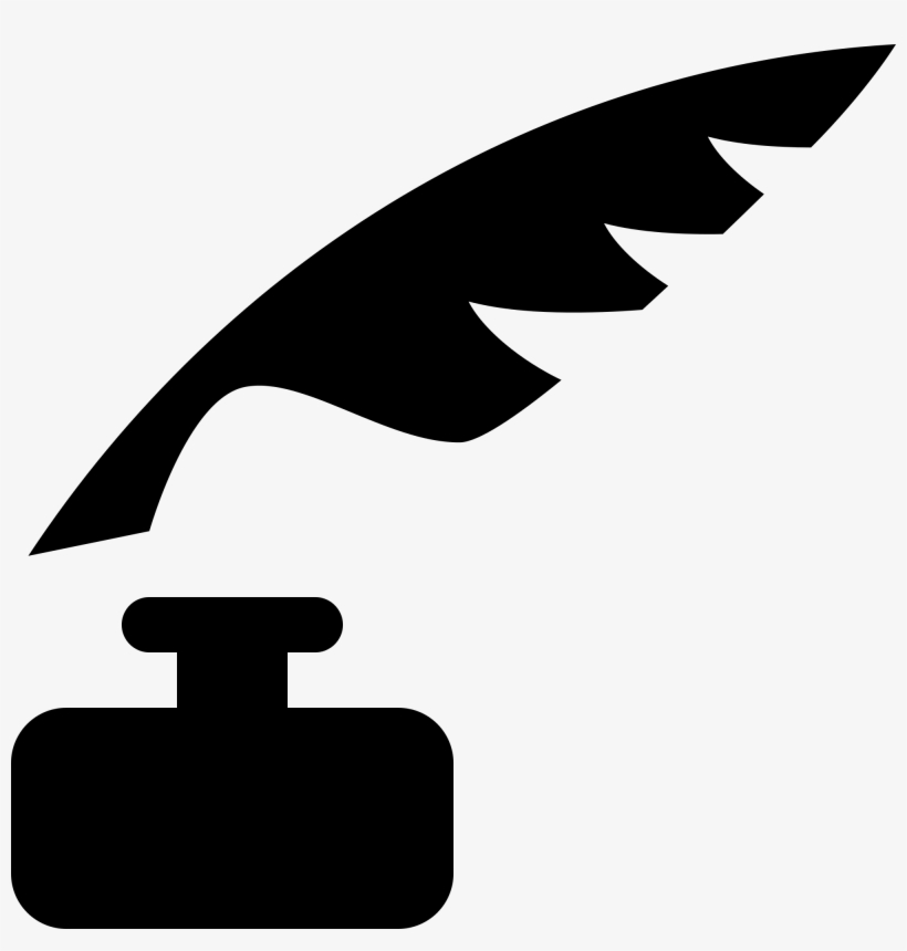 Open - Pluma Y Tinta Silueta, transparent png download