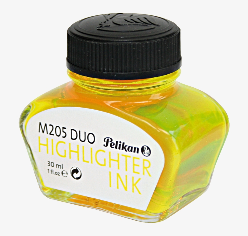 Ink Bottle Highlighter Yellow 30ml - Pelikan Bottled Highlighter Ink 30ml Green, transparent png download