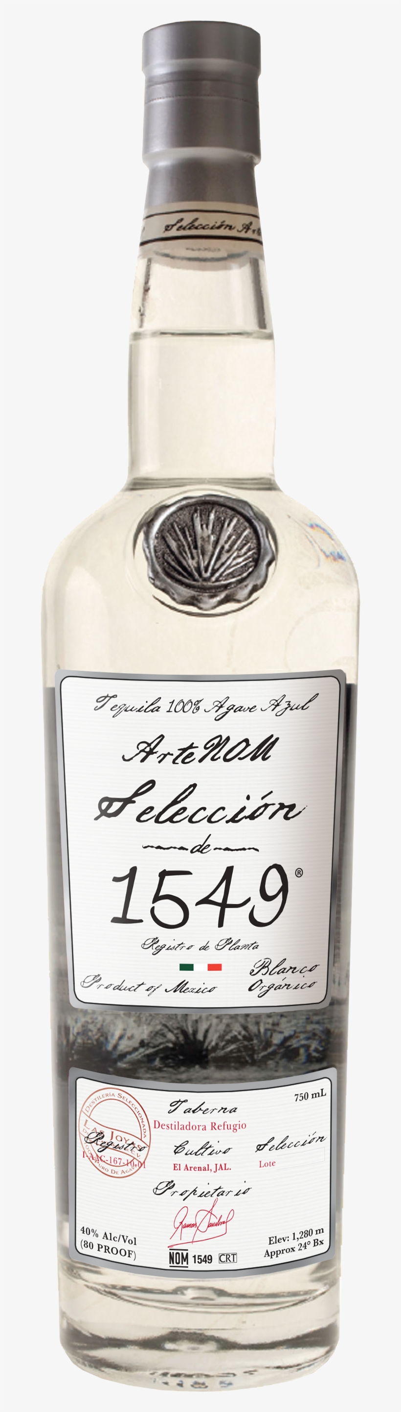 Bottle (png) - Artenom Seleccion 1579 Blanco Tequila, transparent png download