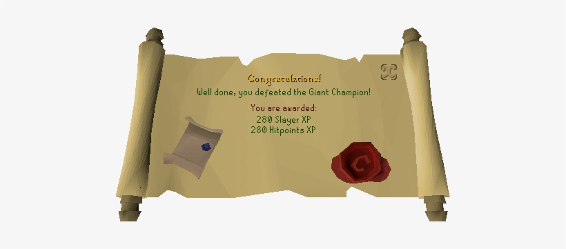 Giant Champion Reward - Runescape Quest, transparent png download