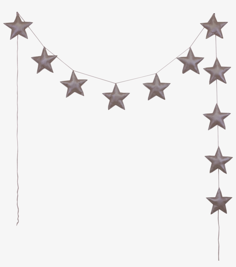 Numero 74 Mini Padded Stars Iridescent Dusty Pink - Numero 74 Star Garland Silver, transparent png download