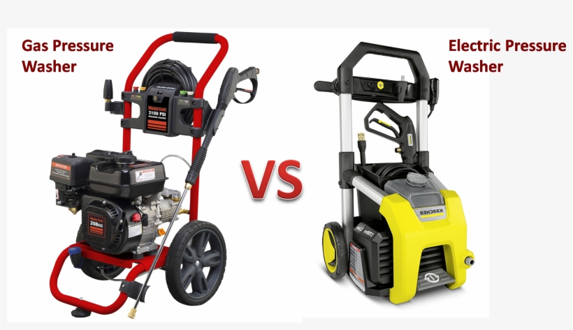 Difference Between The Electric And Gas-powered Pressure - Pressure Washing, transparent png download