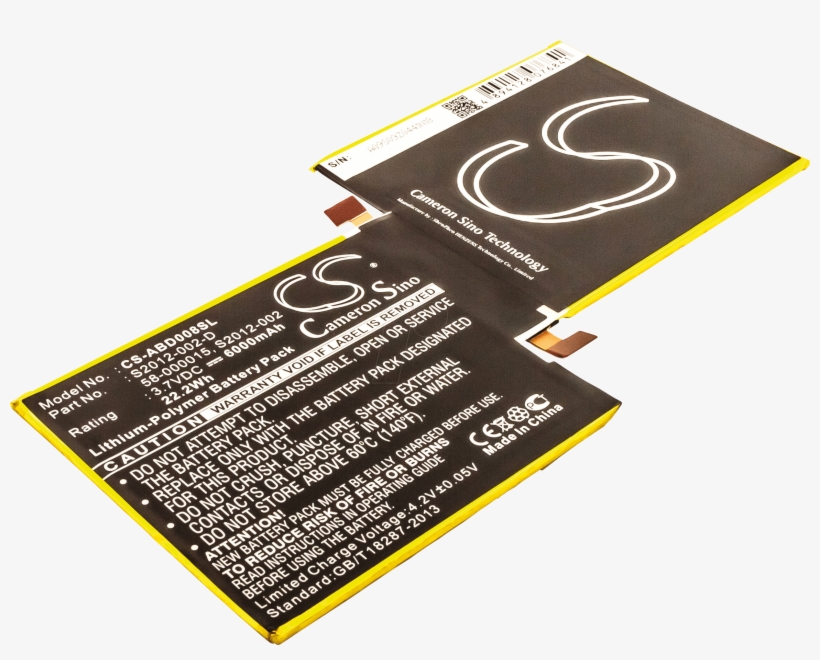 Tablet Battery For Amazon Kindle Fire, Li-po, 6000 - Acer Iconia Tab A200 Iconia Tab A210 Battery, transparent png download