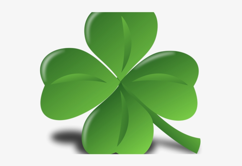 Clover Clipart Three - Four Leaf Clover St Patrick's Day, transparent png download