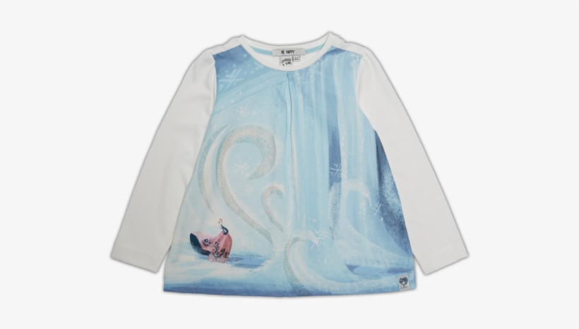 Ice Castle Scene T-shirt - Long-sleeved T-shirt, transparent png download