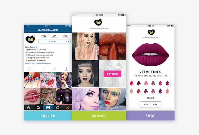 Limecrime Shoppable Instagram - Social Commerce Instagram, transparent png download