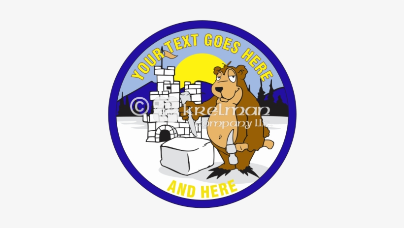 K2411 Bear Building Ice Castle - Ice Palace, transparent png download