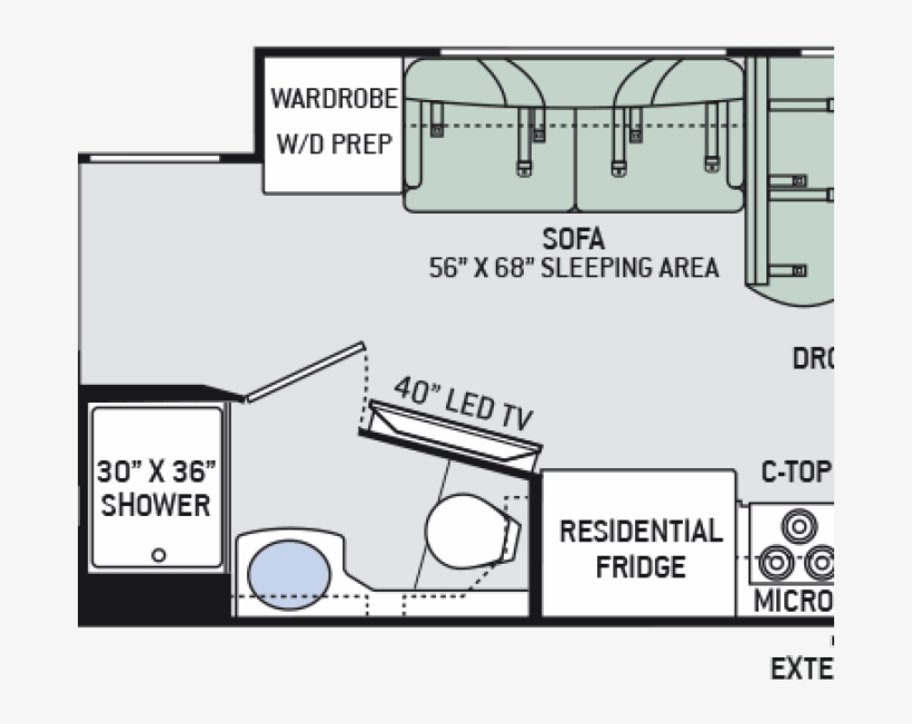 2018 Thor Outlaw Toy Hauler Signature Motorhomes - Thor Motor Coach, transparent png download
