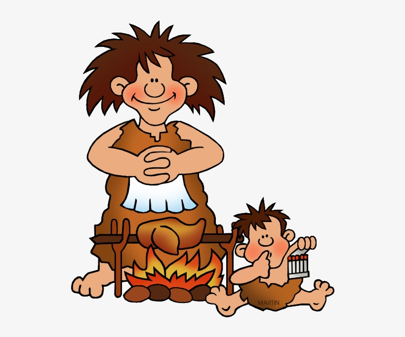 Woman Cooking - Stone Age Clipart, transparent png download
