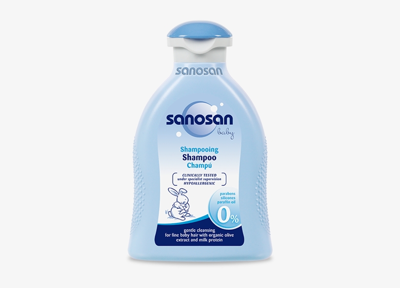 Shampoo 200ml - Sanosan Baby Shampoo, transparent png download