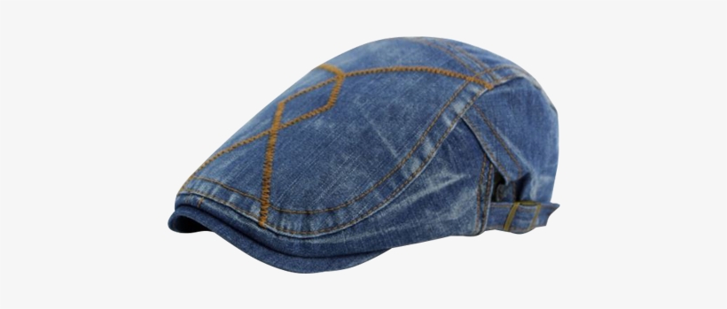 The Clothes Head To Toe And Everything In Between, - Idopy Unisex Denim Newboy Hat Striped Embroidery Ivy, transparent png download