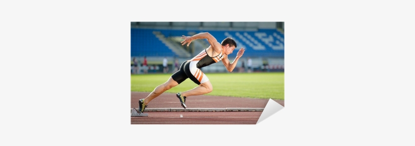 Sprinter Leaving Starting Blocks On The Running Track - Esmart Waterproof Health Smart Bracelet Bluetooth 4.0, transparent png download