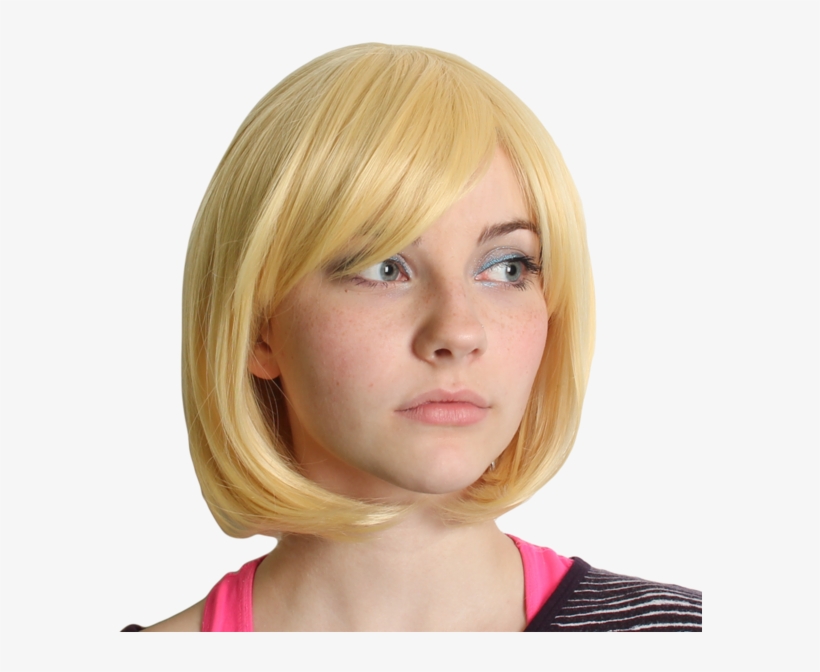 Wigs Png Curly Golden Blonde Hair Wigs Hair Wig Synthetic - Wig, transparent png download
