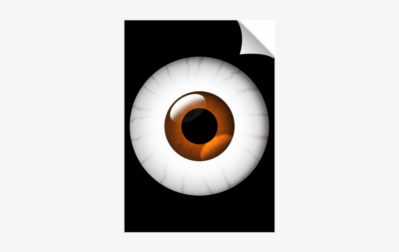 Large Brown Blood Shot Eye Poster Print - Printing, transparent png download