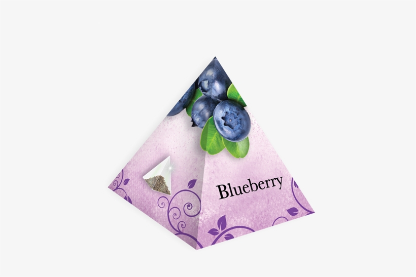Single Serving Pyramid Tea Bag - Blueberry, transparent png download