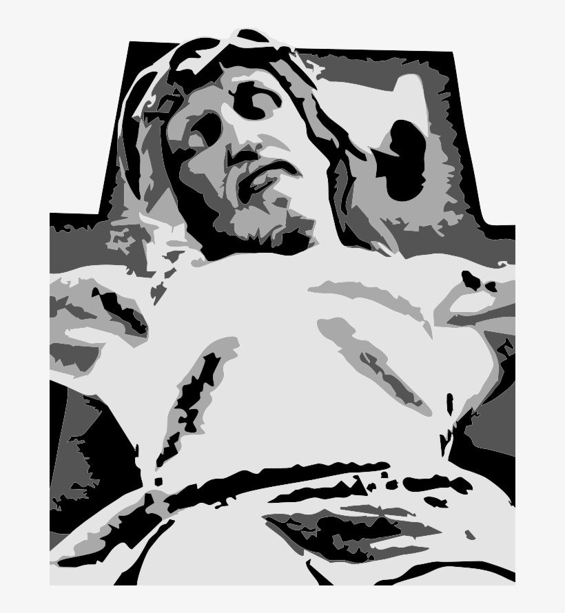 The Statue Was A Depiction Of Jesus Christ's Crucifixion - Christ In Crown Of Thorns Graphic, transparent png download
