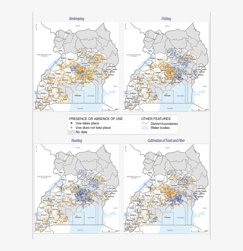 Distribution Of Selected Wetland Uses, 1997 - Atlas, transparent png download