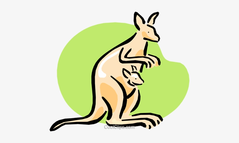 Kangaroo And Joey Royalty Free Vector Clip Art Illustration - Kangaroo Care, transparent png download