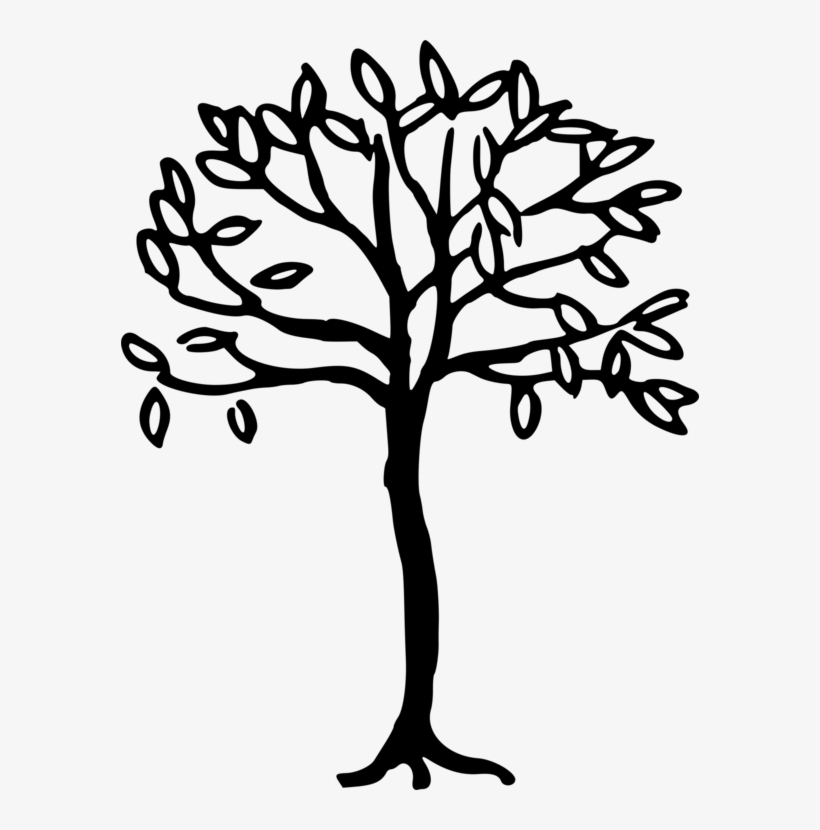 Twig Philosophie De La Connaissance Tree Leaf Plant - Big Tree Drawing Simple, transparent png download